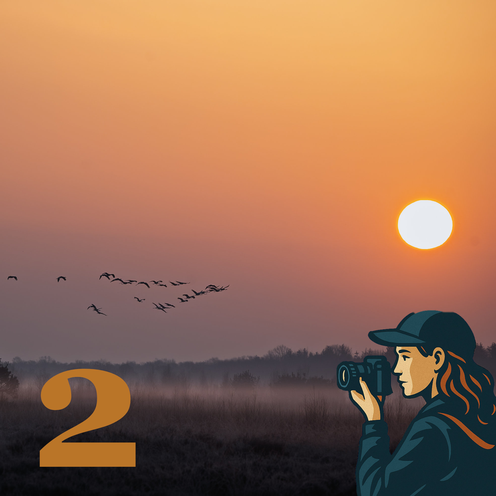 Dia 2 - Sonnenaufgang im Oppenweher Moor mit Claudia Bonna